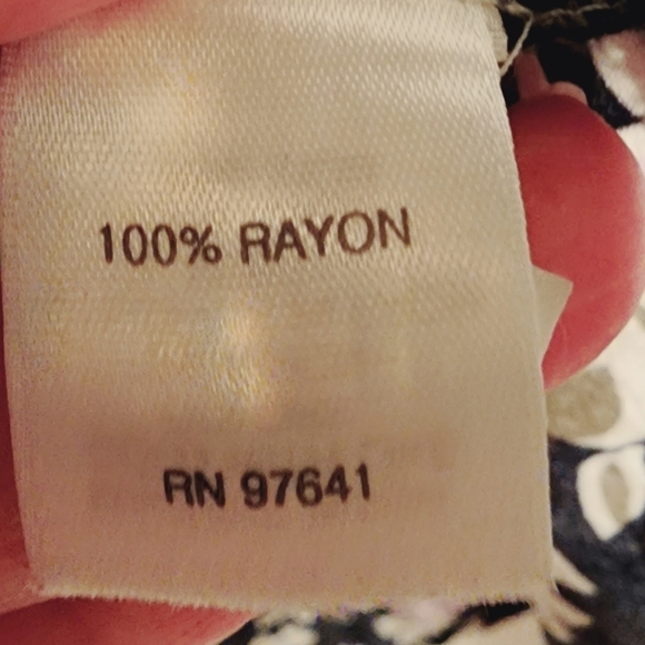 J. Jill Floral Button Front V-Neck Shirt 3/4 Sleeve Pastel Flower Print Rayon 2X - Picture 7 of 11